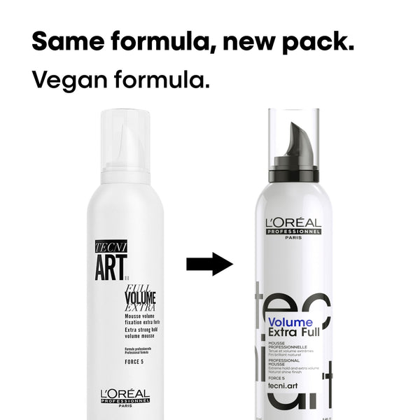 Loreal Paris Loreal Tecni Art Full Volume Extra Strong Hold Mousse Force 5 250ml - Afro Hair Boutique