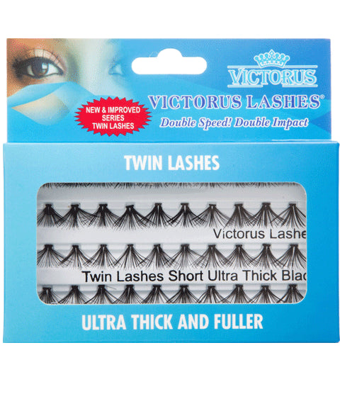 Victorus Twin Lashes Ultra Thick And Fuller Short Black Lashes