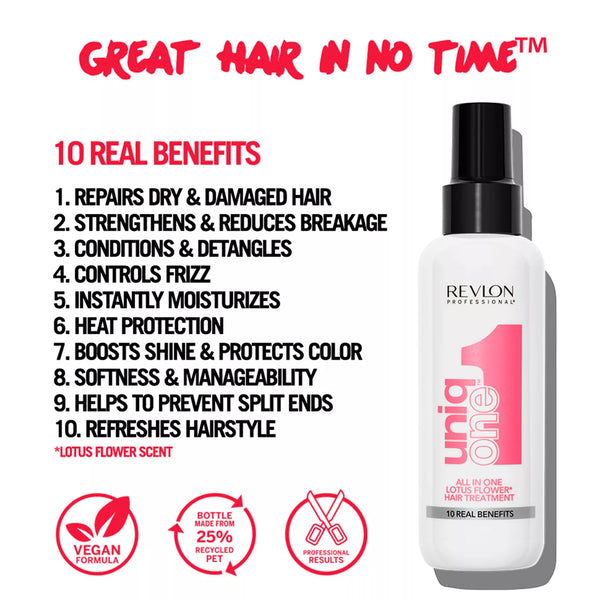 Revlon Uniq One All In One Lotus Flower Hair Treatment 150ml - Afro Hair Boutique