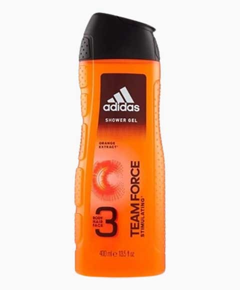 Adidas  Team Force 3In1 Shower Gel With Orange Extract 