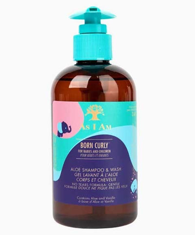 As I Am Born Curly Aloe Shampoo & Wash - 240ml