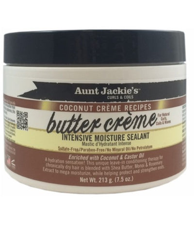 Aunt Jackie's Coconut Creme Recipes Intensive Moisture Sealant Butter Cream 213g