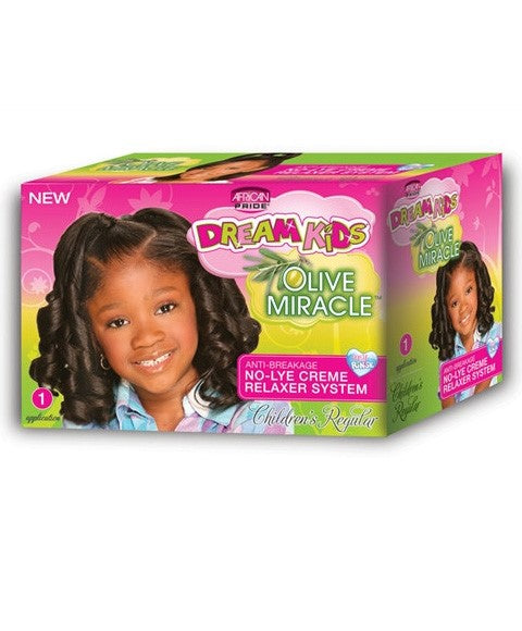 African Pride Dream Kids Olive Miracle No Lye Creme Relaxer System 