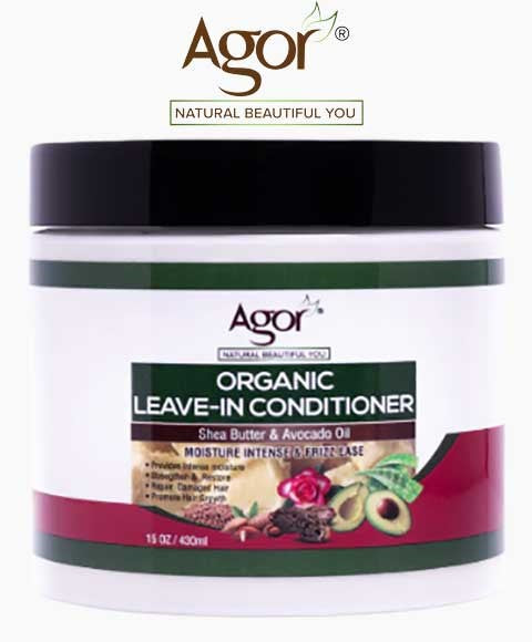 Agor Organic Leave In Conditioner With Shea Butter And Avocado Oil