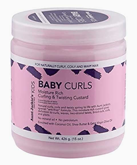 Aunt Jackies  Baby Curls Moisture Rich Curling And Twisting Custard