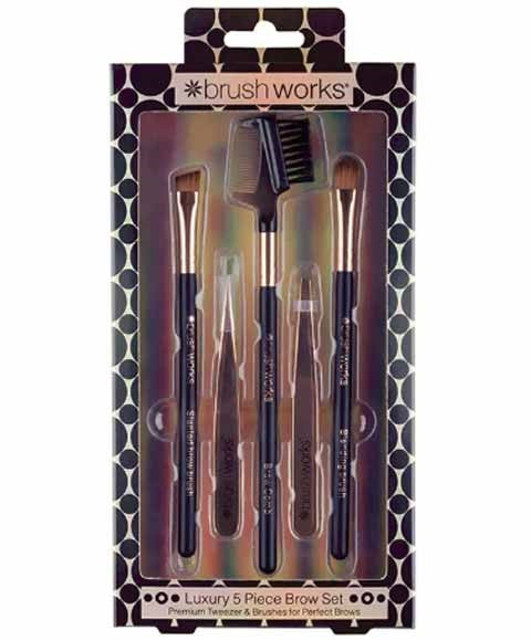 Invogue Brush Works Luxury 5 Piece Brow Set