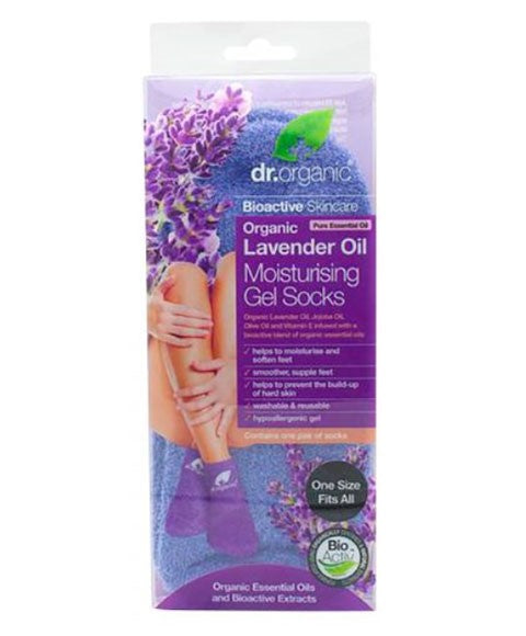 Dr Organic Bioactive Skincare Organic Lavender Oil Moisturising Gel Socks