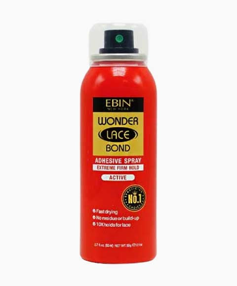 EBIN New York Wonder Lace Bond Adhesive Spray Extreme Firm Hold Active