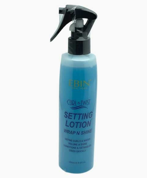 EBIN New York Curl And Twist Wrap N Shine Setting Lotion