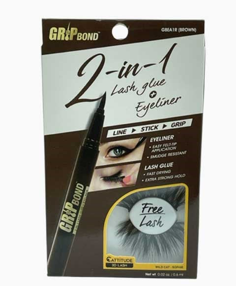 EBIN New York  2 In 1 Lash Glue And Eyeliner