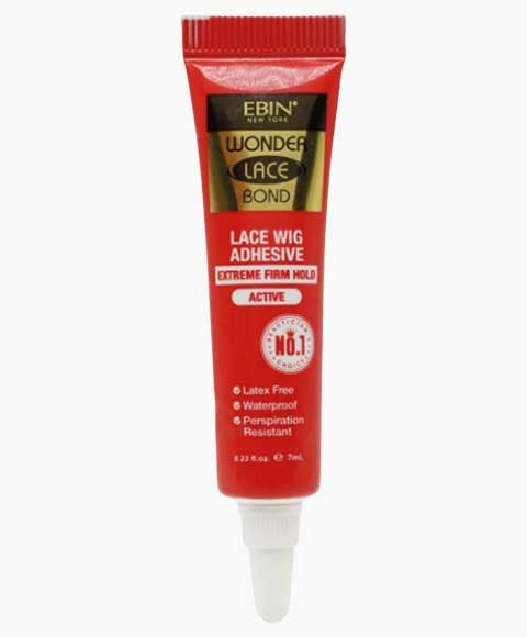 EBIN New York Wonder Lace Bond Lace Wig Adhesive Extreme Firm Hold  Tube Active