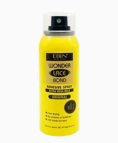 EBIN New York Wonder Lace Bond Adhesive Extra Mega Hold Spray Original 