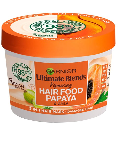 Garnier Ultimate Blends Repairing Hair Food Papaya 3In1 Hair Mask 