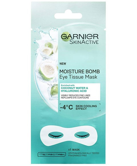 Garnier Skin Active Moisture Bomb Eye Tissue Mask With Coconut Water 