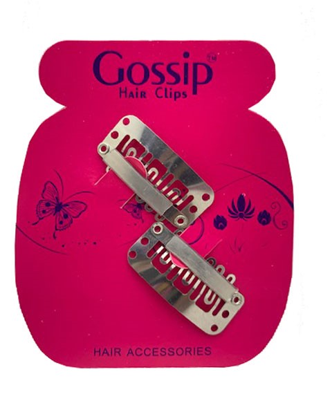 Gossip  Silver Weaving Clips 2Pcs