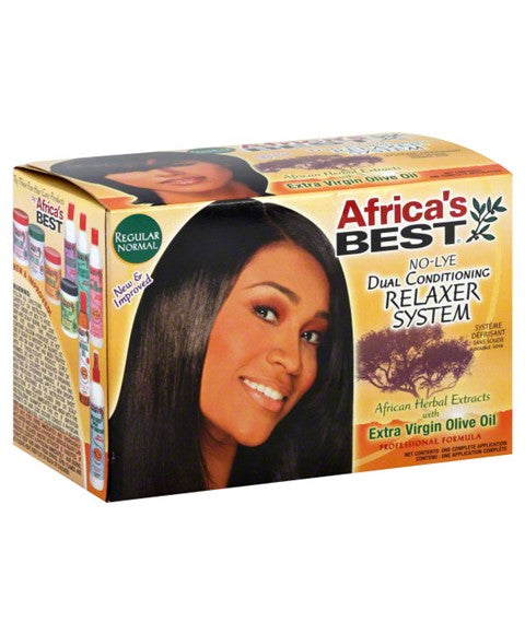 Africas Best  No Lye Dual Conditioning Relaxer System