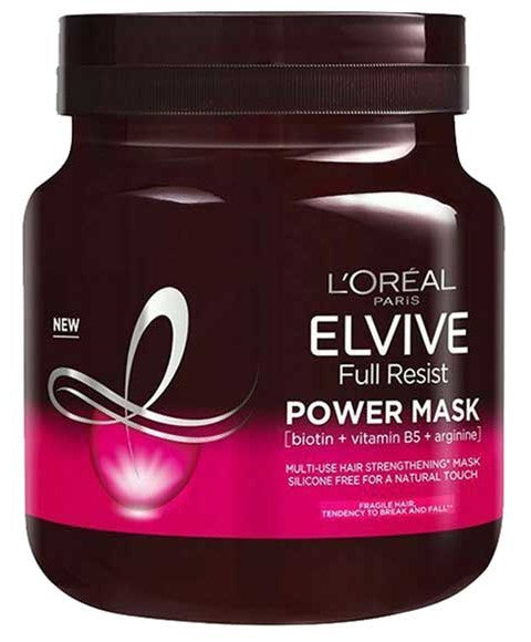 L'Oreal Paris Elvive Full Resist Hair Strengthening Power Mask with Biotin 680ml