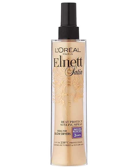 Loreal Elnett Satin Straight Heat Protect Styling Spray 