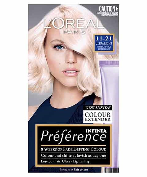Loreal Preference Infinia Permanent Color 11.21 Ultra Light Pearl Blonde