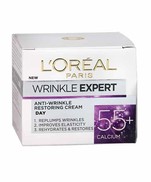 Loreal Wrinkle Expert Anti Wrinkle Restoring Night Cream 55 Plus Calcium
