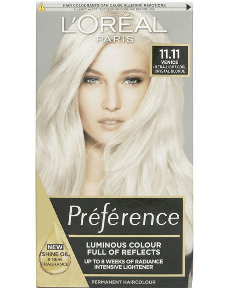 Loreal Preference Infinia Permanent Color 11.11 Ultra Light