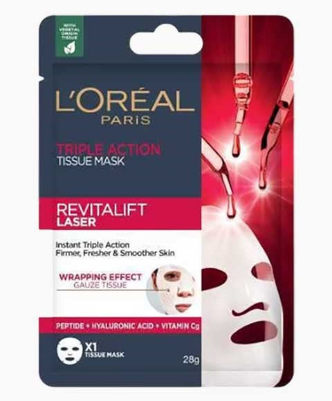 Loreal  Revitalift Laser Triple Action Tissue Mask