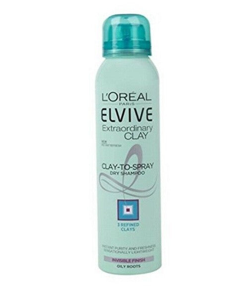 Loreal  Elvive Extraordinary Clay To Spray Dry Shampoo