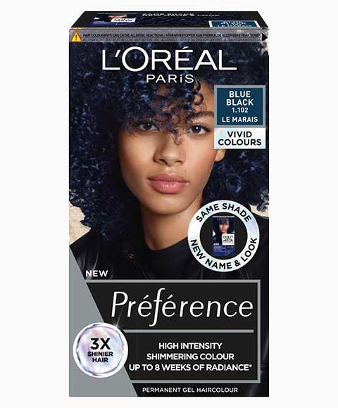 Loreal Preference High Intensity Permanent Gel Hair Colour Blue Black