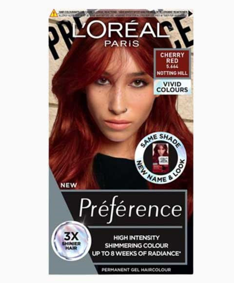 Loreal Preference High Intensity Permanent Gel Hair Colour Cherry Red