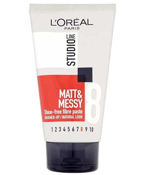 Loreal Studio Matt And Messy Shine Free Fibre Paste 8  
