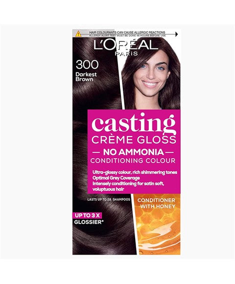 loreal Casting Creme Gloss Conditioning Color 300 Darkest Brown