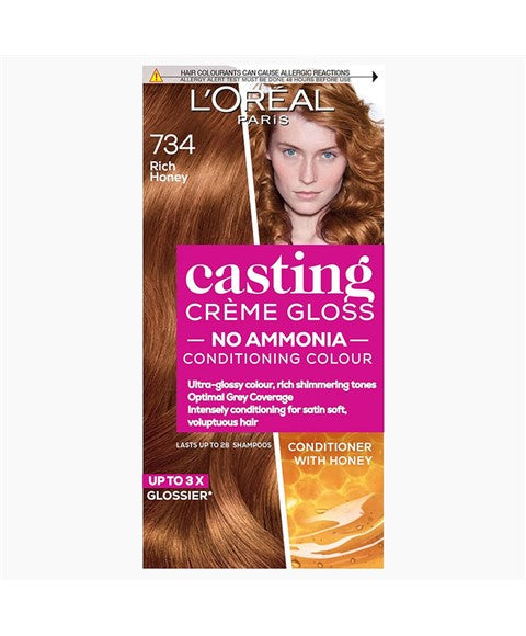 loreal Casting Creme Gloss Conditioning Colour 734 Rich Honey