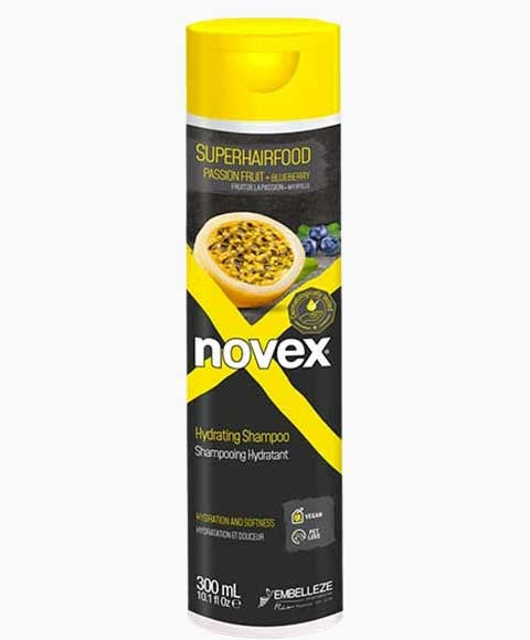 Novex Super Hair Food Passion Fruit Plus Blueberry Hydrating Shampoo