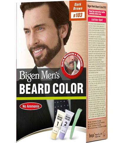 Bigen Mens Beard Colour Dark Brown B103