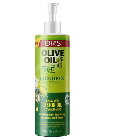 Organic Root Stimulator ORS Olive Oil Fix It Liquifix Spritz Gel Infused With Castor Oil
