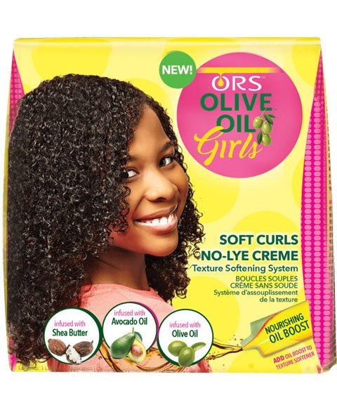 Organic Root Stimulator ORS Olive Oil Girls Soft Curls No Lye Texture Softening System